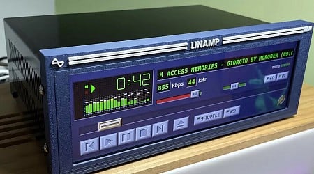Developer Takes 'Retro' Concept to New Level by Creating Physical Winamp Player