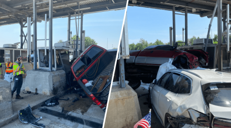 Bedford, NH toll plaza crash injures 3 people