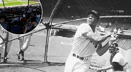 Fans at Rickwood Field honor Willie Mays after his death at 93