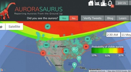 Aurorasaurus Roars During Historic Solar Storm