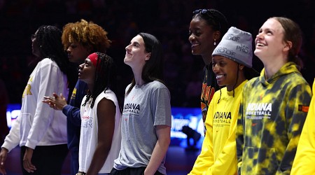 Video: Caitlin Clark, Fever Attend 2024 US Olympic Swimming Trials at Colts' Stadium