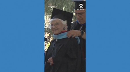 WATCH: 105-year-old Stanford University student earns master's degree