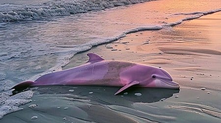 Real Pics of Pink Dolphin Seen Off North Carolina Coast?