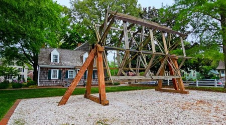 Menhaden Fishing Net Reel in Lewes, Delaware