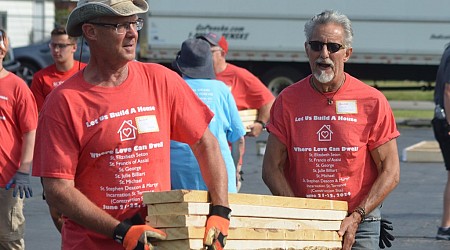 Parishes in join together for Habitat for Humanity home build