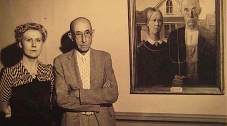 The Models for American Gothic