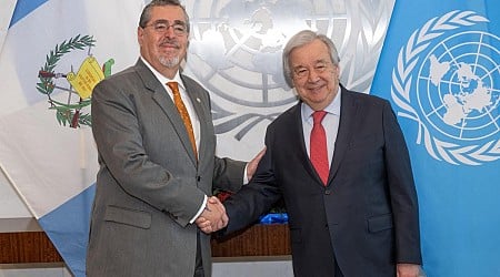 El presidente de Guatemala presume esfuerzos contra la corrupción ante la Asamblea General de la ONU