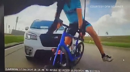 WATCH: Cyclists survive hit-and-run with SUV