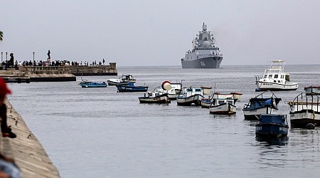 Russian warships reach Cuban waters ahead of military exercises in the Caribbean