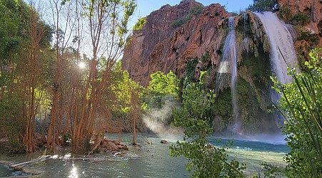 Dozens of hikers became ill during trips to waterfalls near the Grand Canyon