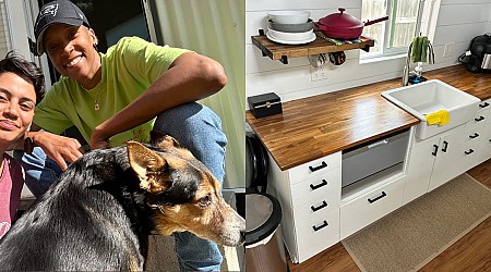 I live with my partner in a 399-square-foot tiny home on wheels that cost $90,000. Take a look inside.
