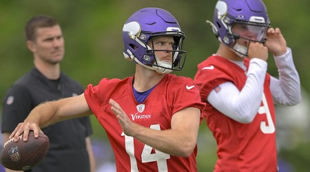 Vikings HC: Sam Darnold Is QB1 over J.J. McCarthy Heading into Training Camp