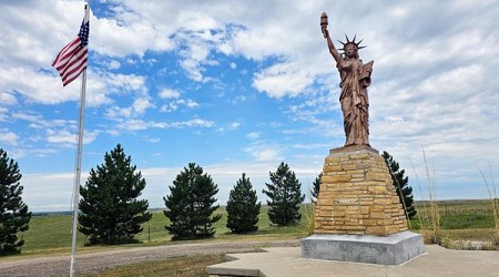 Statue of Liberty Replica in Harlan, Kansas