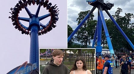 Oregon amusement park ride malfunctions, strands riders upside down for half an hour