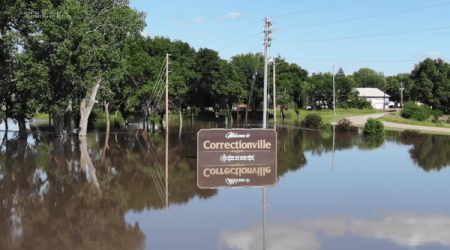 Sheriff's Drone Gives Bird's-Eye View of Iowa Floods