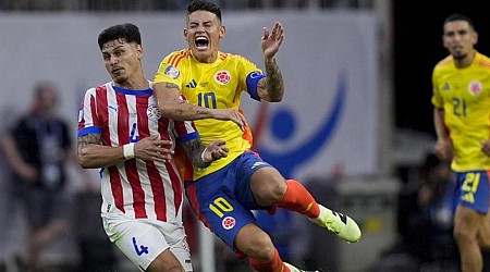 2-1. Colombia supera a Paraguay con exhibición de James
