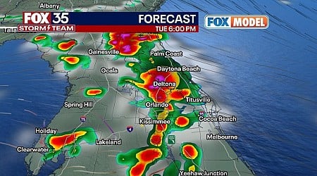 TIMELINE: Afternoon storms to bring Central Florida heavy downpours, frequent lightning