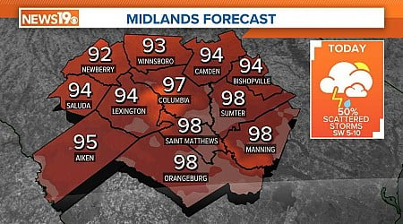 Sweltering South Carolina heat and humidity persists