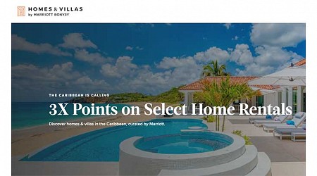 Earn 3x points for Homes & Villas by Marriott Bonvoy stays in the Caribbean