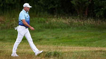 Lee Westwood, wishing he was in shorts, starts senior career with eagle