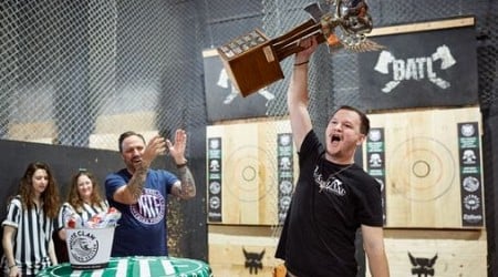 This N.H. axe-throwing champion proved he’s a cut above the rest