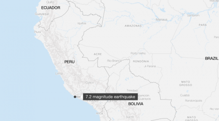 Peru earthquake: Powerful 7.2 magnitude quake hits west of Atiquipa, no risk of tsunami