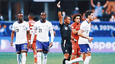 Tim Weah sent off with red card in 18th minute of USA-Panama