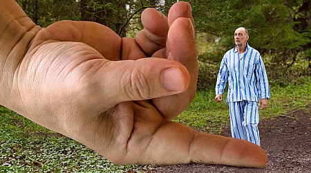 Report Links Climbing Onto Enormous Index Finger With Being Whisked Away To Kingdom Of Giants