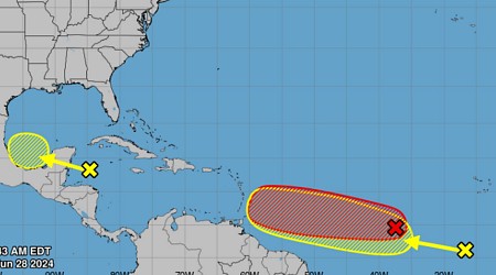 Esta sería la trayectoria de la tormenta tropical Beryl, que podría formarse sobre el Atlántico en las próximas horas
