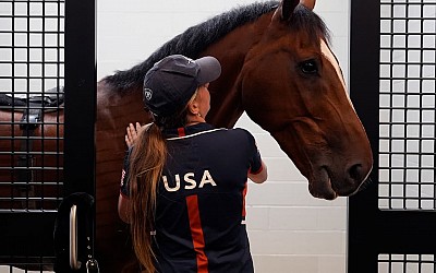 Horses take to the air with passports and carry-ons ahead of equestrian eventing at Paris Olympics