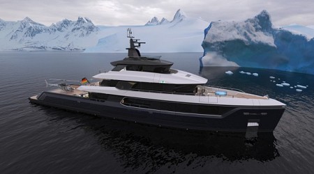 This New 164-Foot Hybrid Explorer Yacht’s Pool Can Transform Into a Helipad