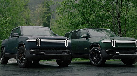 Rivian says its updated electric pickup and SUV are faster and have more range than the Cybertruck