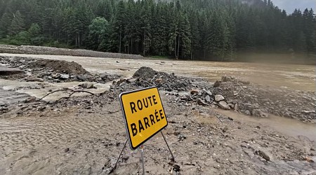 Saint-Martin-Vésubie à nouveau touchée par de fortes intempéries, des crues ont emporté les ponts