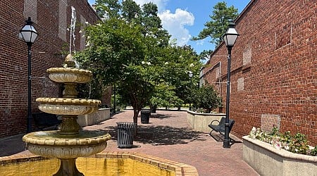 Holly Hill's fountain gets new flowers