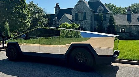 A Cybertruck owner says fingerprints aren't a problem if you polish the exterior to a mirrorlike finish