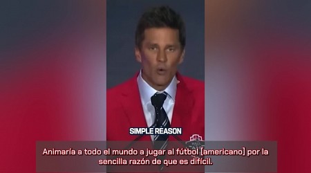 El discurso de Tom Brady que es una lección de vida: "Para tener éxito tienes que ser lo que la mayoría no es..."