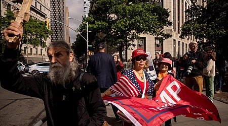 Outside the Trump Courthouse, Times Are Crazy and People Are Strange