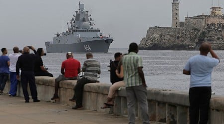 Russian navy fleet, including frigate, nuclear-powered sub, arrives in Cuba