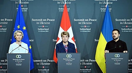 World leaders call for just peace in Ukraine, but Russia’s absence weighs heavily