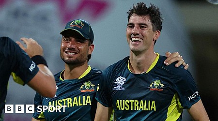 Cummins takes hat-trick as Australia beat Bangladesh