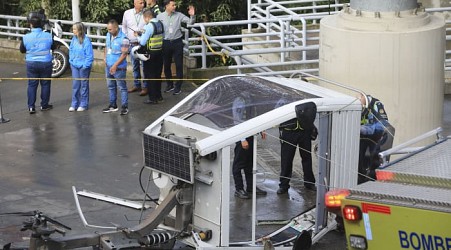 Cable car collapse in Colombia leaves at least 1 dead and 12 injured, officials say