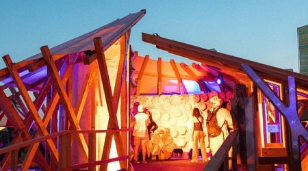 Ten outdoor music festival installations and pavilions