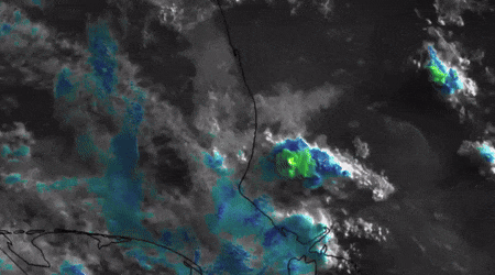 Satellite Imagery Shows Severe Thunderstorm Trekking Across Arctic Circle