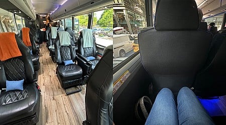 I compared a $41 coach bus to a $195 luxury bus. The pricier option was better than flying first-class.