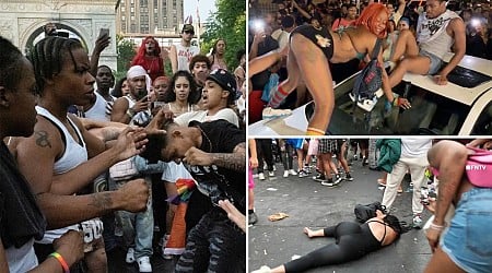 Multiple brawls break out at Washington Square Park during Pride celebration: video