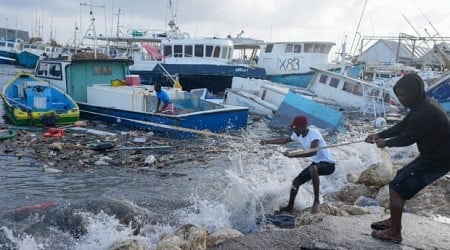 Beryl remains Category 5 hurricane as it rips through open waters toward Jamaica