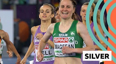 GB's Bell wins 1500m silver behind Ireland's Mageean