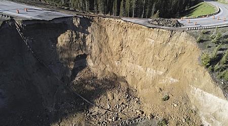 Massive chunk of Wyoming's Teton Pass crumbles; unclear how quickly the road can be rebuilt