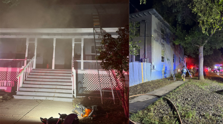 8 people and 1 child displaced after overnight apartment fire breaks out on west side of town
