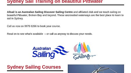 A 3 Hour Intro Sailing Lesson for Two $80 (Usual Price $280)